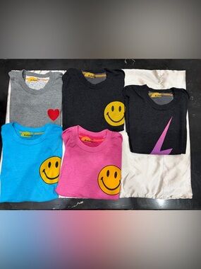 5 - Aviator Nation Kids Heart, Ligthening Bolt & Smiley Face Graphic
